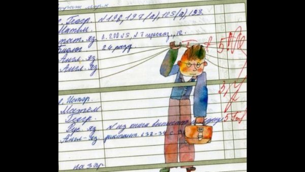 Рисунки в школьных тетрадях и дневниках