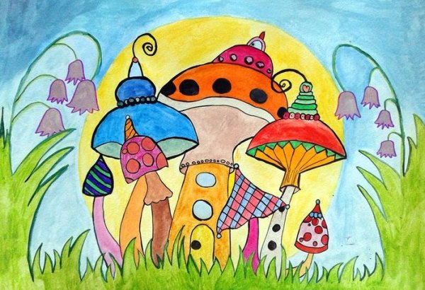 Сказочный город изо