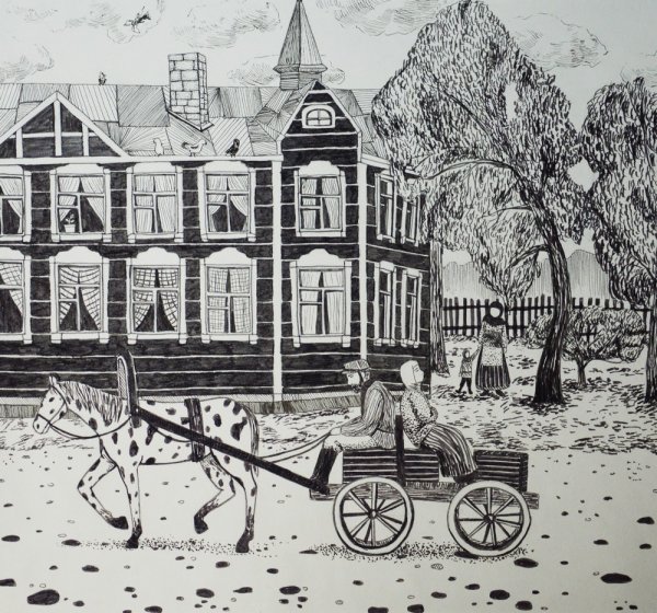 Нарисовать город прошлого