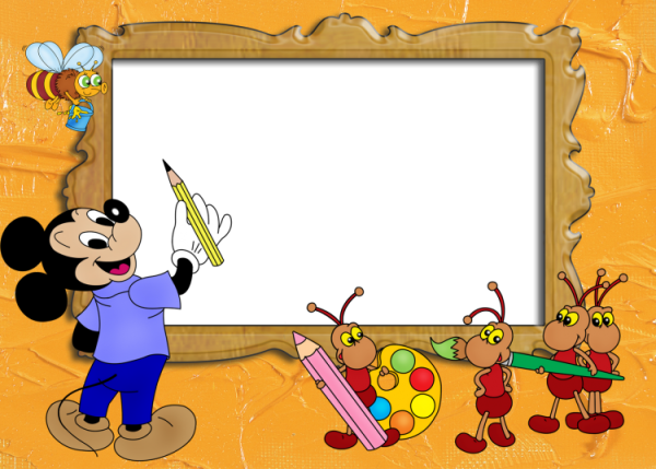 Рамка для текста рисование для детей