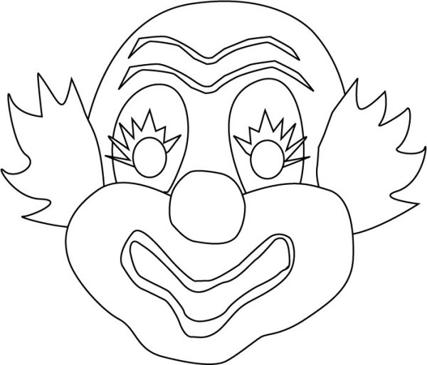 Маска для раскрашивания для детей
