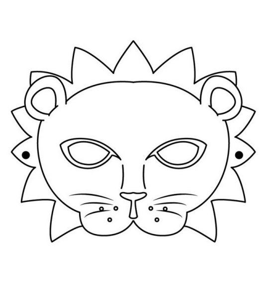 Карнавальные маски раскраски для детей