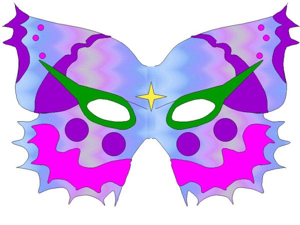 Карнавальные маски бабочка для детей