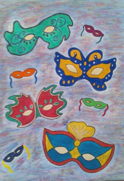 Рисование масок для детей