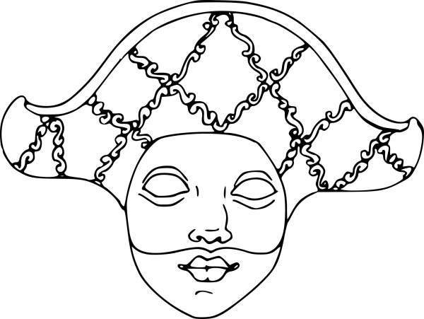 Макет маски для лица