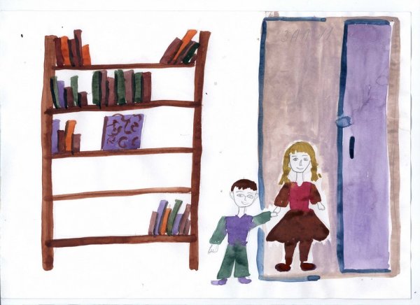 Детские рисунки библиотеки