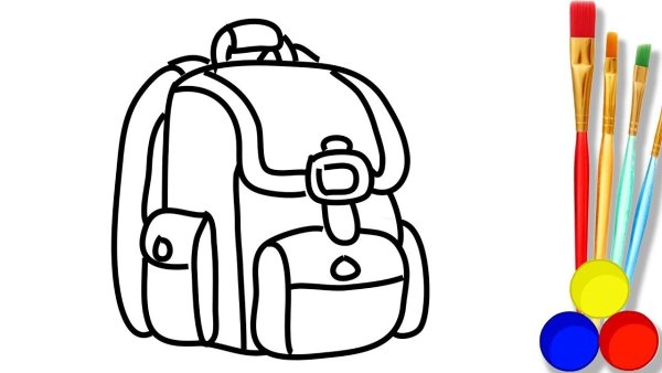 Походный рюкзак вектор