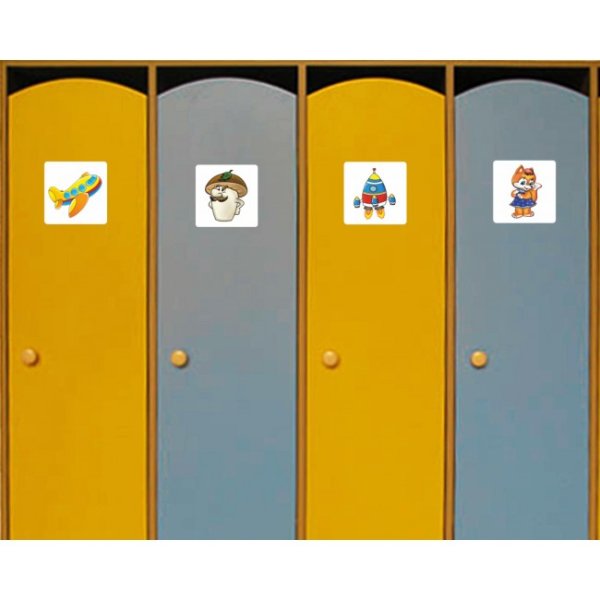 Маркировки на шкафчики для детского сада для младшей группы