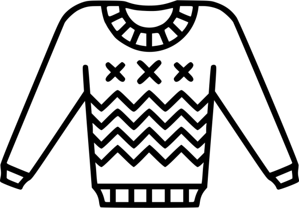 Раскраска свитер