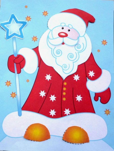 Новогодние аппликации для малышей