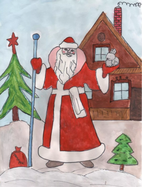 Рисование на тему новый год