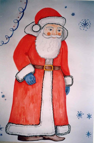 Рисование Деда Мороза