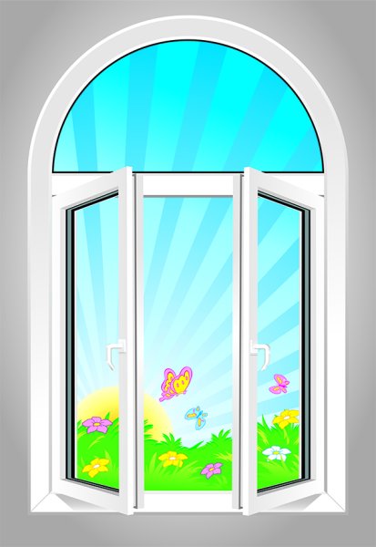 Вид из окна рисунок детский