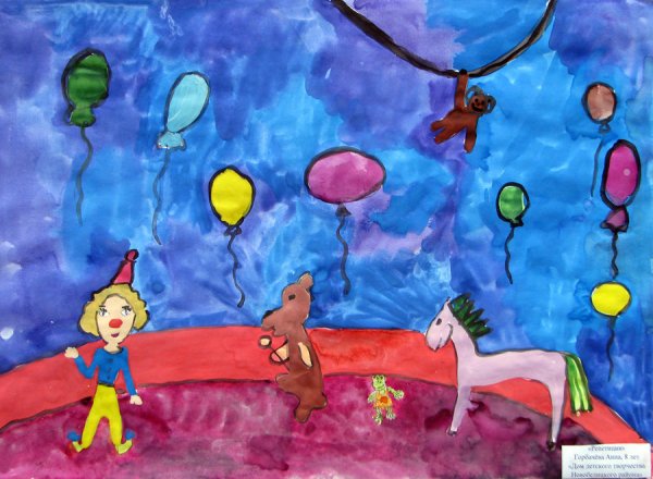 Детские рисунки цирк