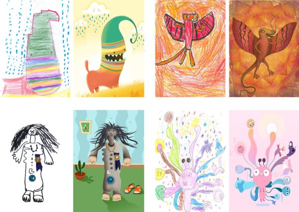 Оригинальные детские рисунки