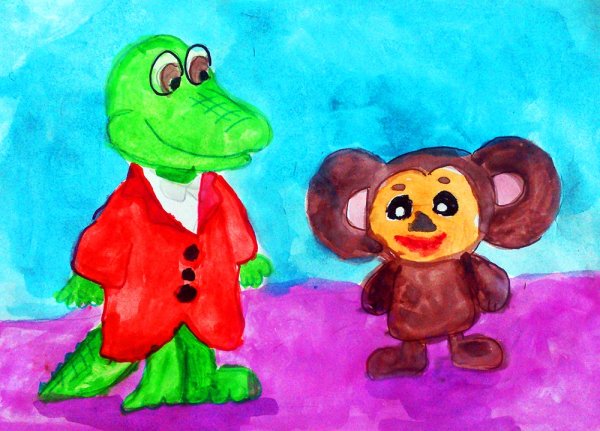 Чебурашка и крокодил Гена мультфильм