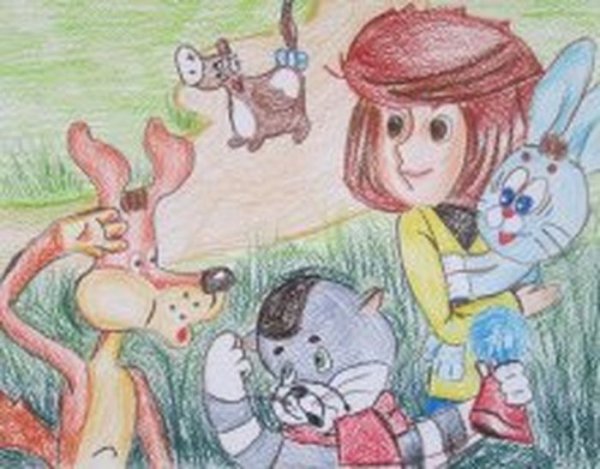 Рисунок на тему мой любимый книжный герой