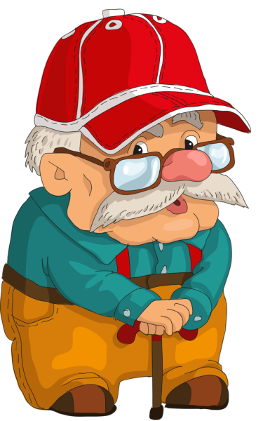 Дедушка мультяшка