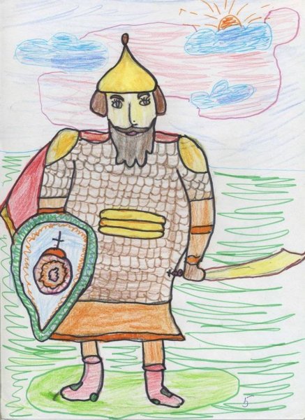 Рисование богатыря