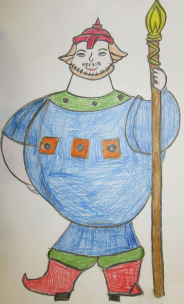 Рисование сказочного мужского образа