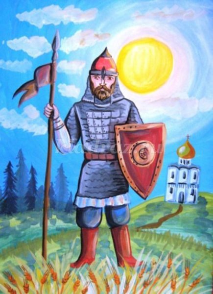 Рисование богатыря