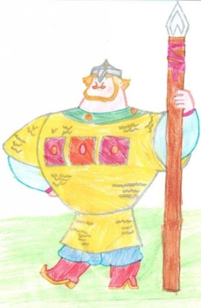 Рисование богатыря Добрыня Никитича