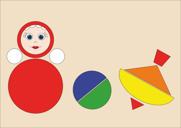 Игрушки из геометрических фигур