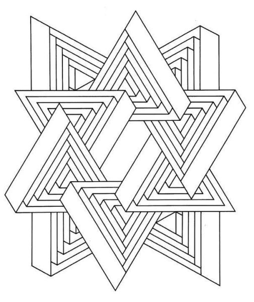 Сложный геометрический орнамент