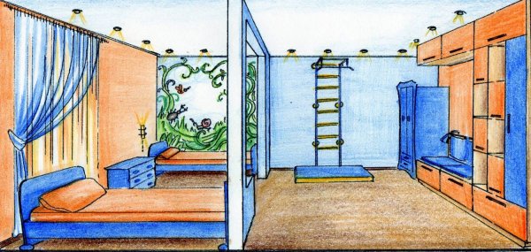 Детская комната в перспективе