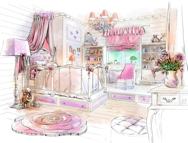 Нарисовать комнату