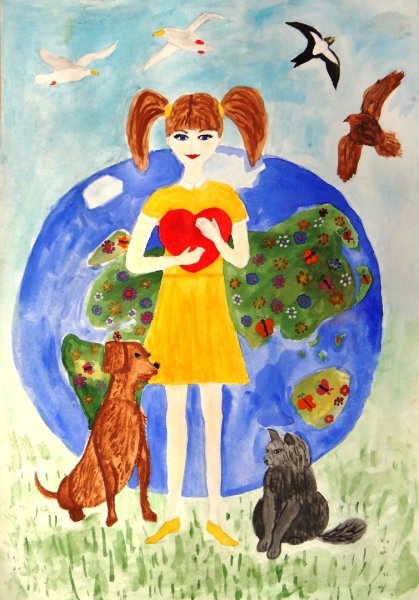 Рисунок на тему доброта