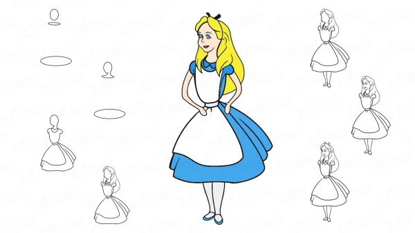 Золушка карандашом