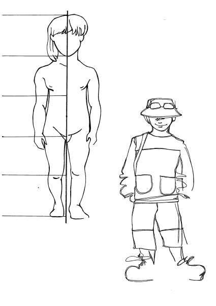 Шаблон детской фигуры