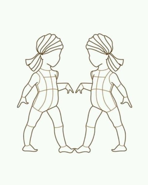 Модель ребенка для рисования одежды