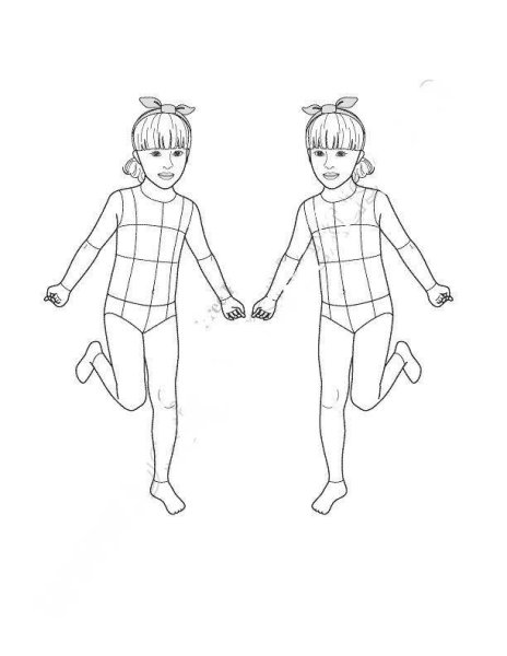Эскиз фигуры ребенка