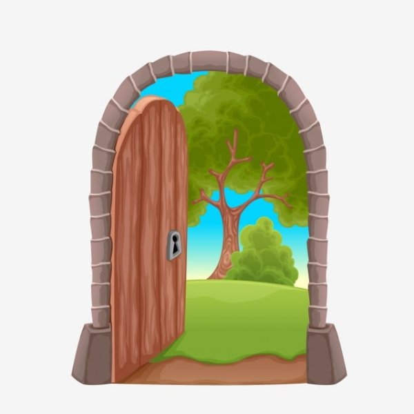 Нарисованная дверь