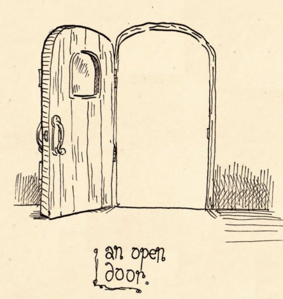 Дверь раскраска