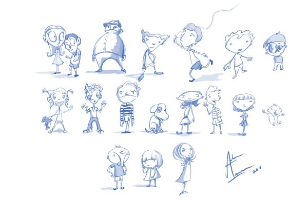 Персонаж скетч простой