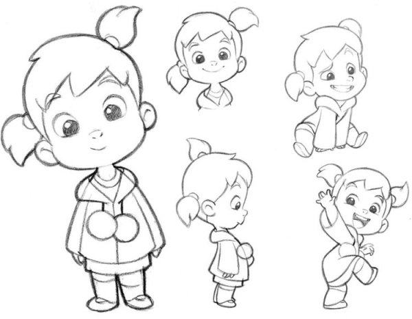 Эскизы персонажей