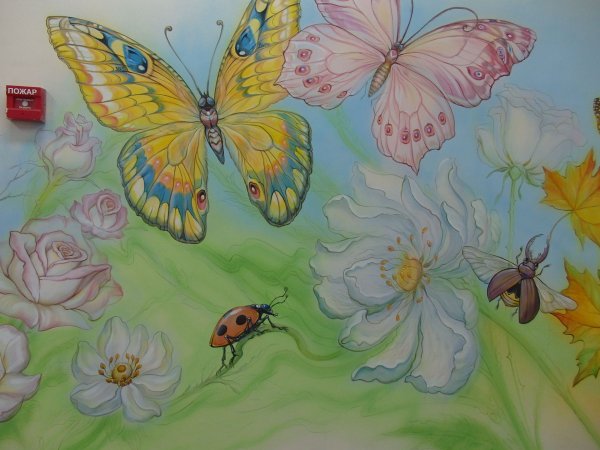 Рисунки росписи в детском саду
