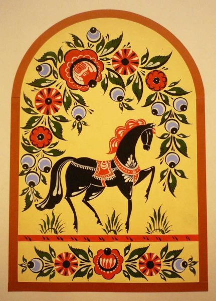 Городецкая роспись