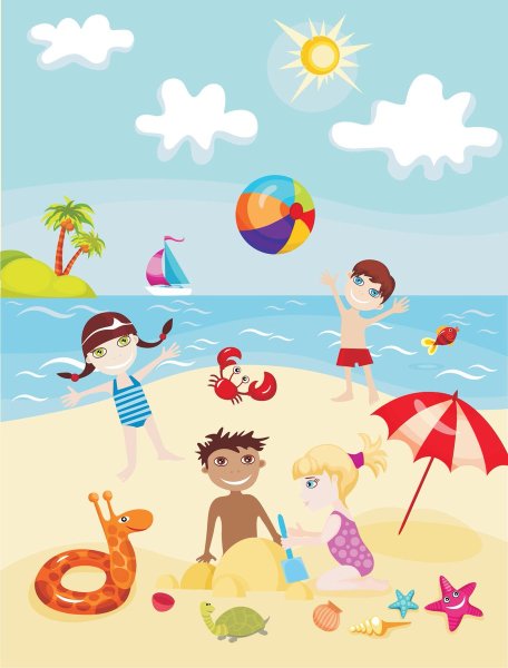 Рисунок лето для детей