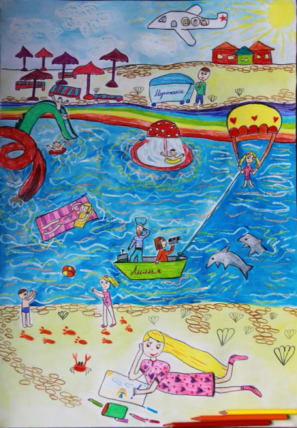 Рисунок на тему летняя фантазия