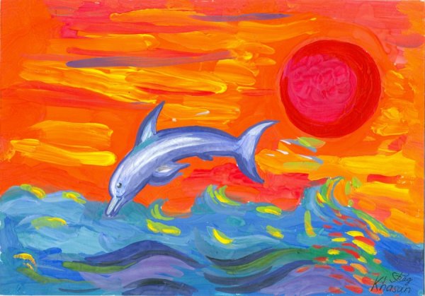 Детские рисунки красками