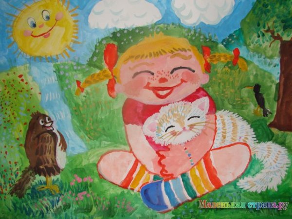 Рисунок поделись улыбкою своей