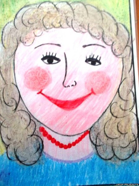 Дети рисуют маму
