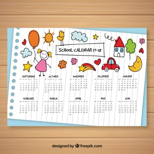 Календарь рисунок для детей