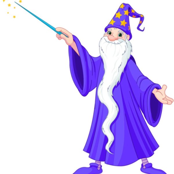 Волшебник с волшебной палочкой