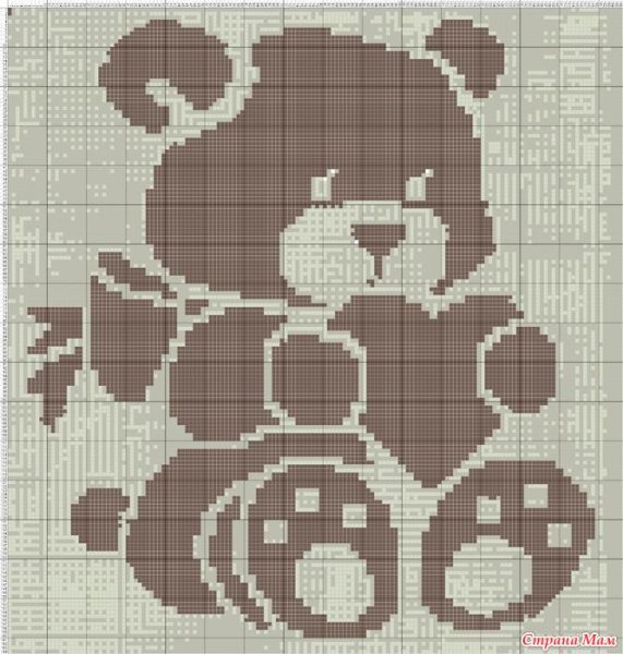 Теневые узоры для детского пледа