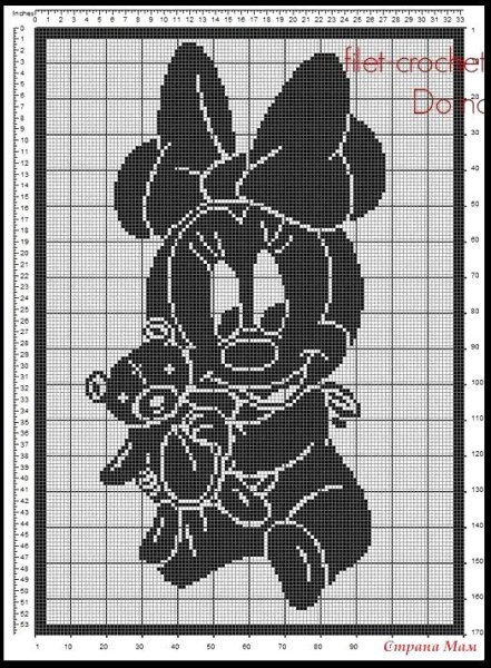 Филейные узоры для пледа